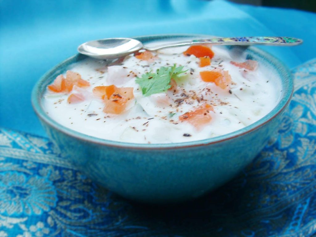 Recette indienne raita