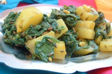 Recette indienne aloo palak