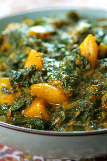 Recette de Saag aloo