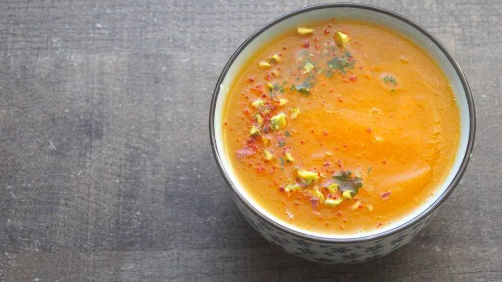 Soupe de carottes et gingembre