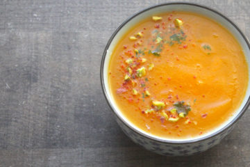 Soupe de carottes et gingembre