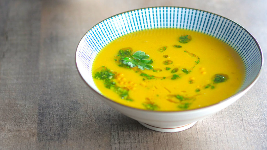 soupe pois chiches et butternut