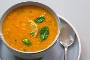 Soupe lentilles et quinoa